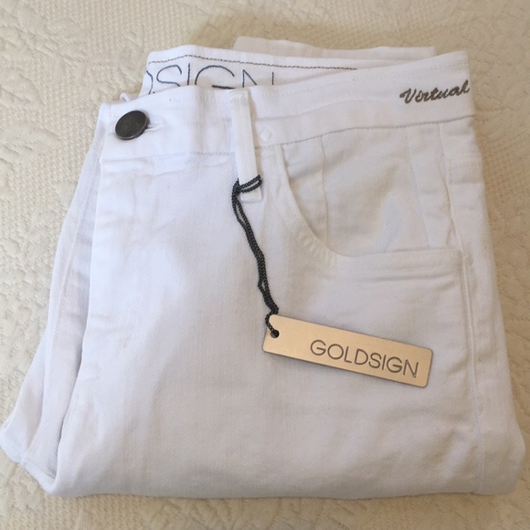 Goldsign virtual white jeans size 28 - Picture 7 of 8